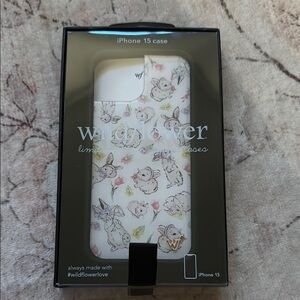 Wildflower iPhone 15 Case with Floral Design